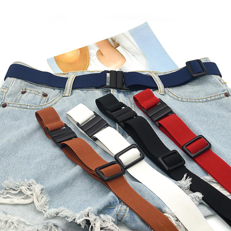 

Belts Men Female Adjustable Belt Outdoor Fabric Waist With Plastic Buckle For Pants Jeans Unisex Cinturones Para MujerBelts, White