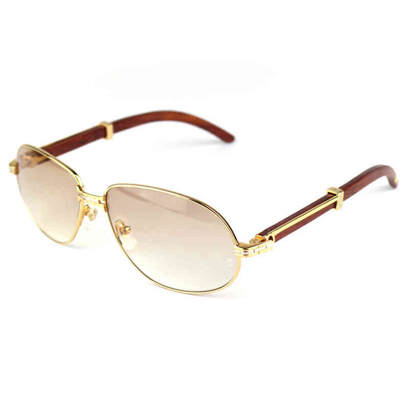 

Luxury Mens Sunglasses Designer Sun Glasses Frame Wood Eyewear Vintage Clear Eye Shades