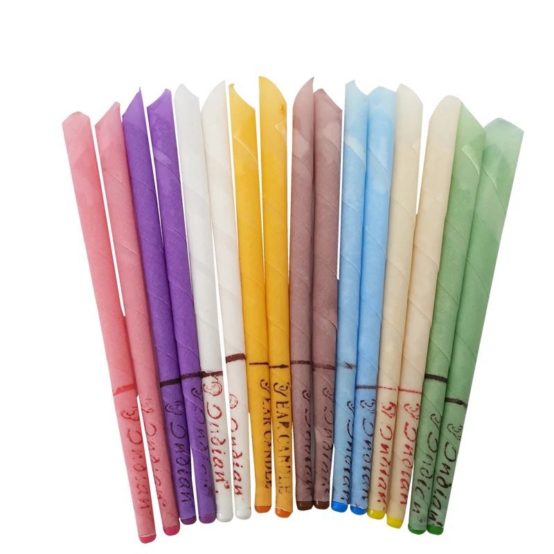 

Ear Candles With Natural Bee Wax Paraffin For Ear Candle Clean Removal Relaxation Stress Relift Random Color