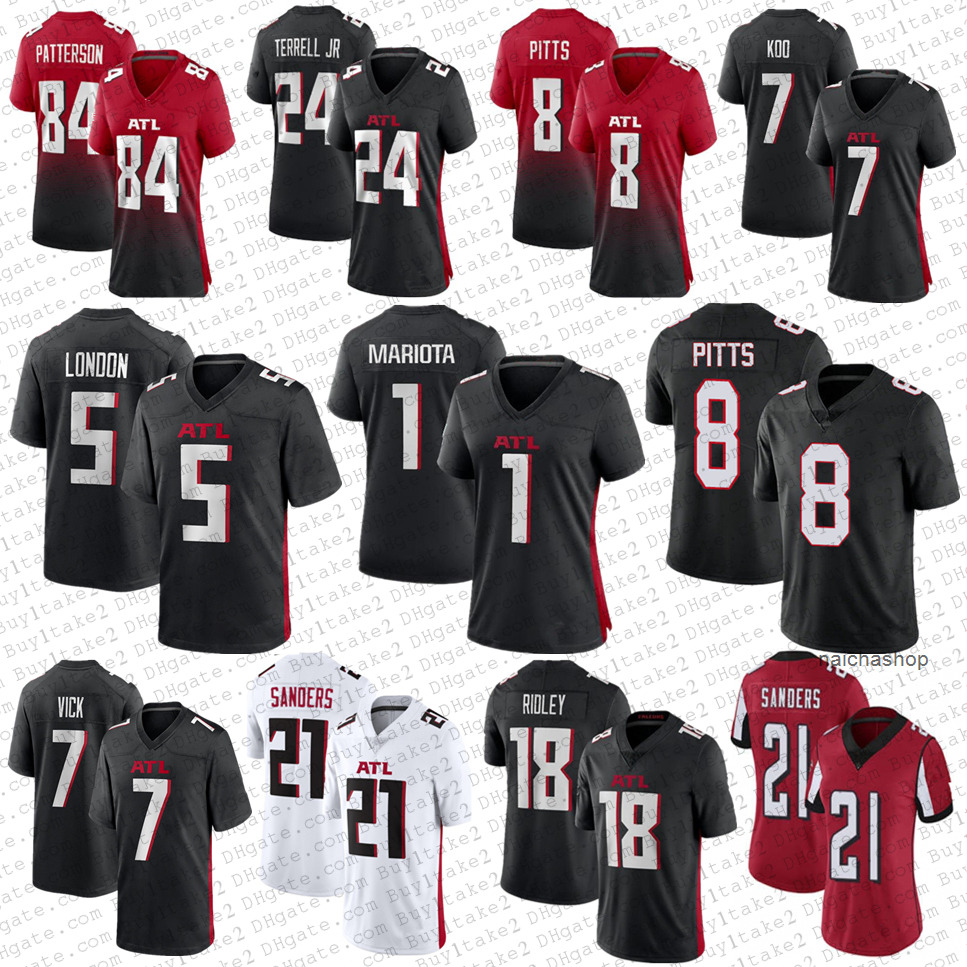 

5 Drake London 8 Kyle Pitts 7 Michael Vick Marcus Mariota Atlanta''Falcons''Football Jersey Desmond Ridder''nfl''Jersey, Women