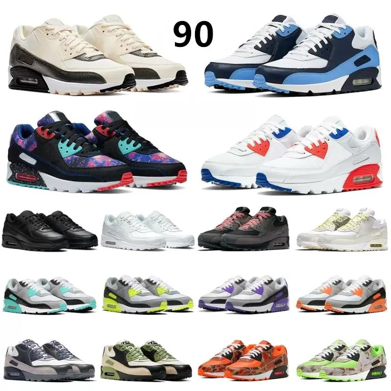 

Designer max 90 mens running shoes Triple Black White Flyleather Grey Obsidian Smoke Grey Blue Void Infrared Fresh UNC Midnight women trainers sports sneakers, Customize