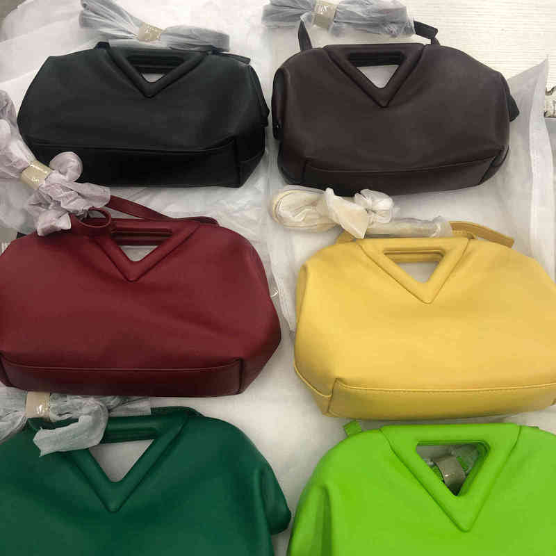 

Luxury Bottegav Venetas Handbags Triangle Cloud Female Minority Soft Skin Dumpling Summer Candy Color Hand Bag One Shoulder Messenger