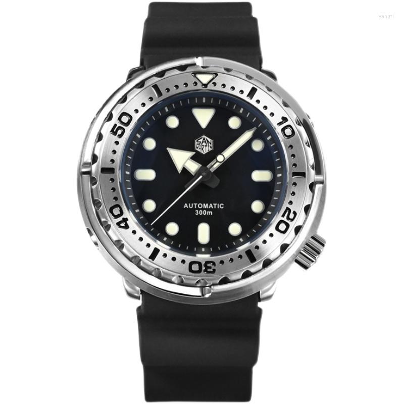 

Wristwatches Tuna SBBN015 Men Fashion Watch Automatic Diving Sport Stainlss Steel Wristwatch 300mWater Resistant Ceramic Or BezelWristwatche, Vs37 quartz