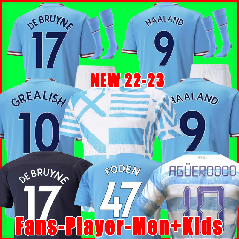 

21 22 23 limited edition HAALAND soccer jersey GREALISH STERLING FERRAN DE BRUYNE FODEN 2022 2023 MANS cities football shirts men kids kit Agueroooo 93 20 Anniversary, 93:20 special