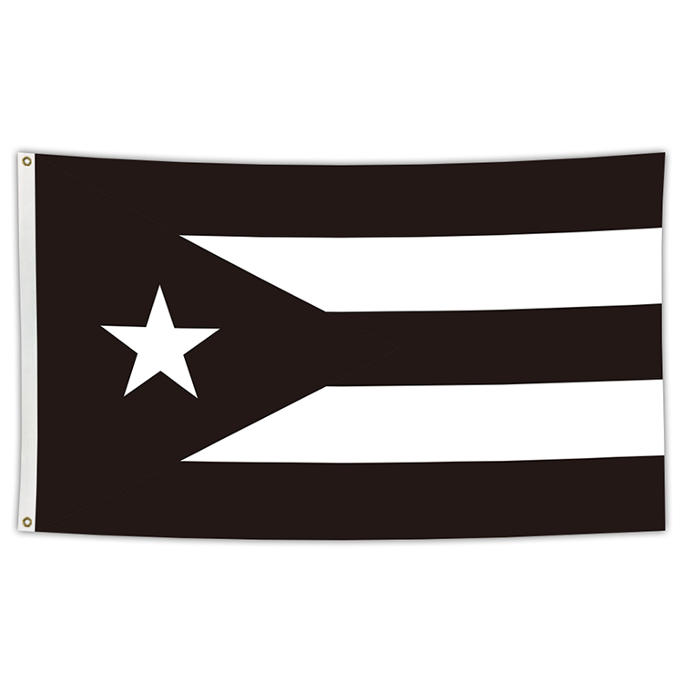 

Puerto Rico Black Flag Banner 3x5 Ft Premium Polyester With Brass Grommets For Indoor Outdoor Yard Decoration