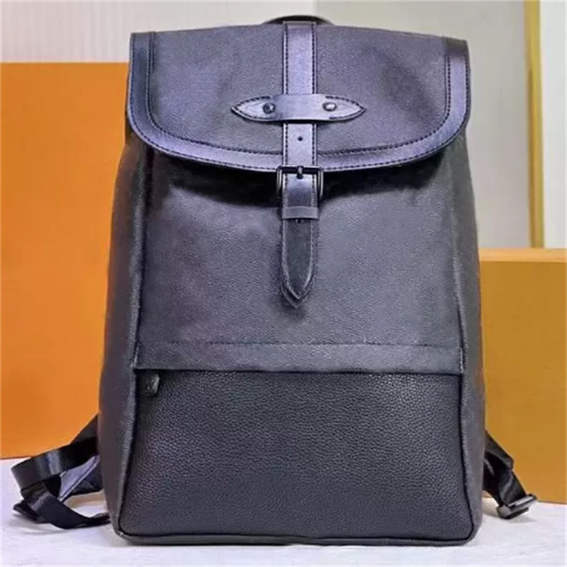 

Designer bag for travel Leather Backpack large capacity computer business file bags black Equestrian wind Saumur bagsAAAAA, Sky blue