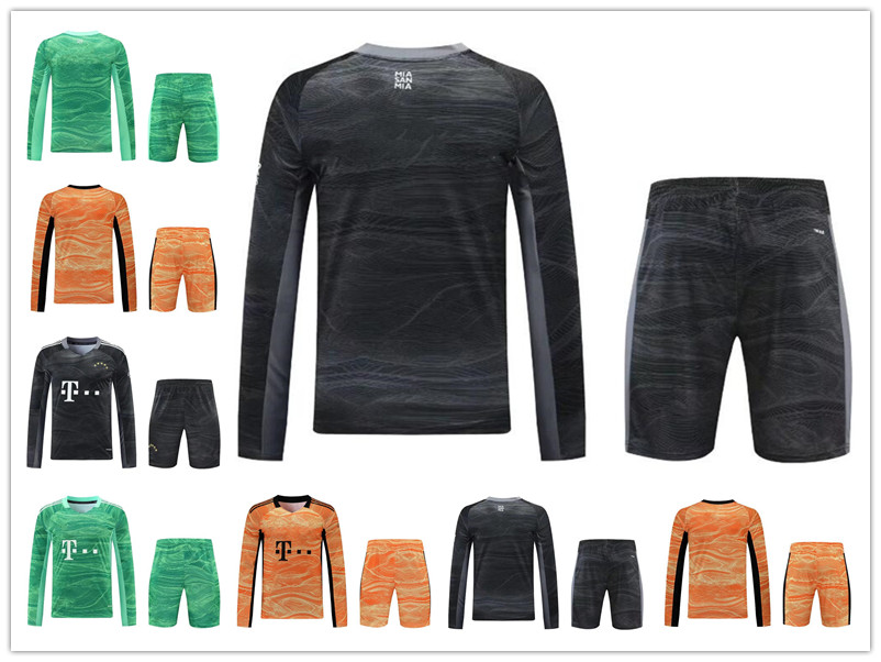 

22 23 LEWANDOWSKI Long Sleeve Kit Mens Soccer Jerseys NEUER SANE GNABRY GORETZKA ULREICH FRUCHTL MULLER Home Short Sleeves Goalkeeper Top Football Shirt