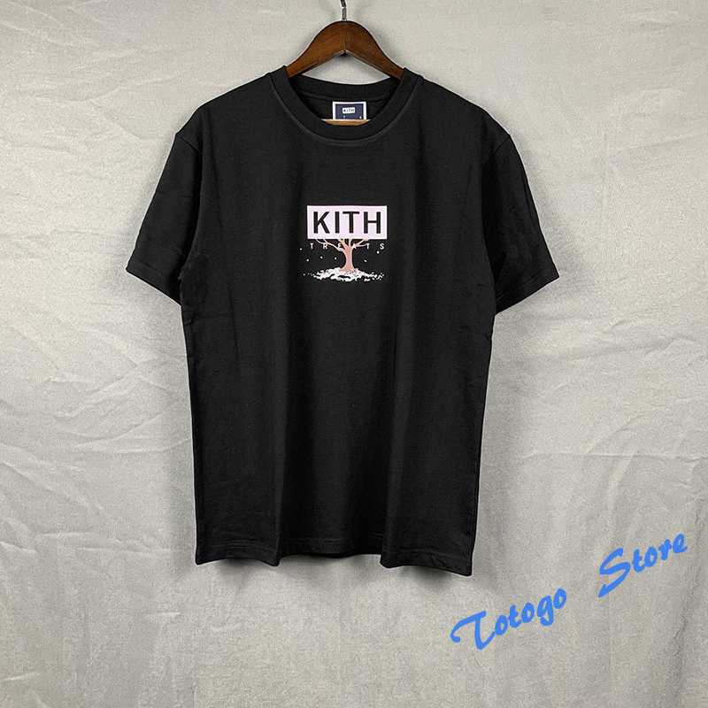 

2022SS Kith Treats Box Tee Men Women High Quality Tokyo Limited Cherry Tree Kith T Shirt Summer Style Loose Top, 27