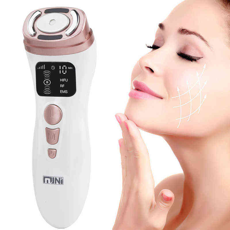 

NEW Mini HIFU Facial Machine RF Tightening EMS Microcurrent For Eye & Lifting and Anti Wrinkle Face Massager 220512