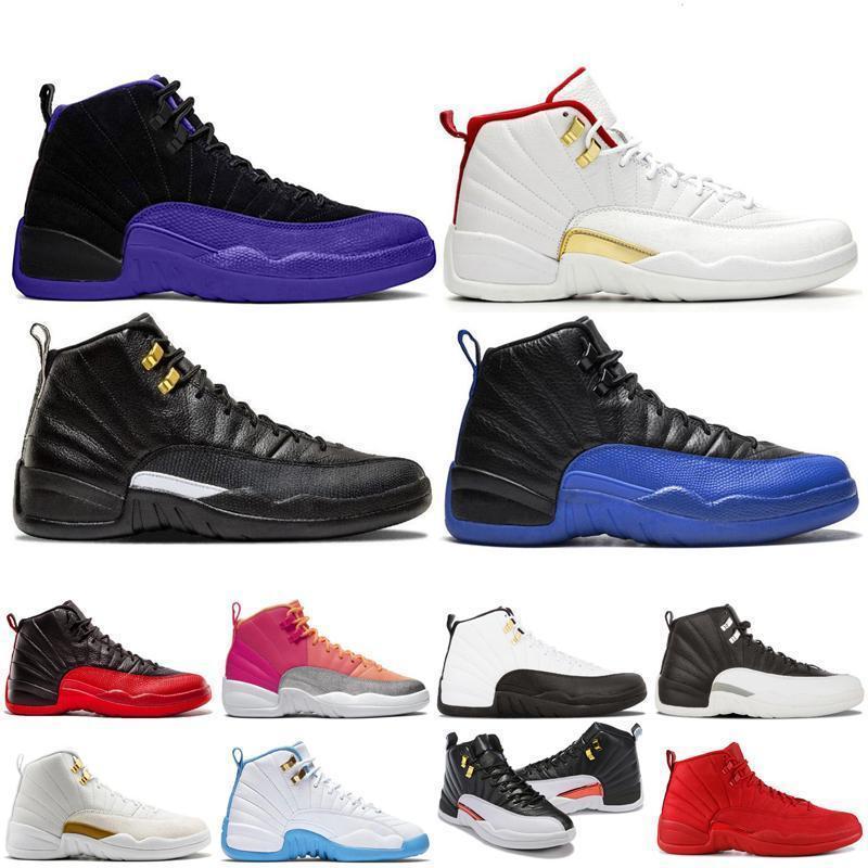

Shoes WNTR 12 12s Men Women Basketball white TAXI Flu Game GS Barons Playoffs gym red French blue discount sneaker, Top quality