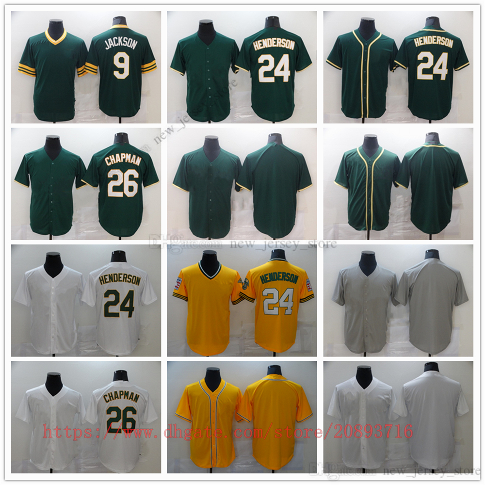 

Movie College Baseball Wears Jerseys Stitched 9 ReggieJackson 24 RickeyHenderson 26 MattChapman Slap All Stitched Away Breathable Sport Sale High Quality, As picture (with team logo)