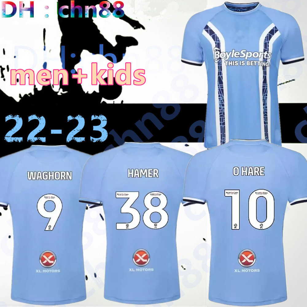 

22/23 Coventry City soccer jersey O Hare Sheaf Gyokeres Godden Hamer 2022 2023 home blue men kids kit football shirts tops camiseta de futbol, 22-23 home kids