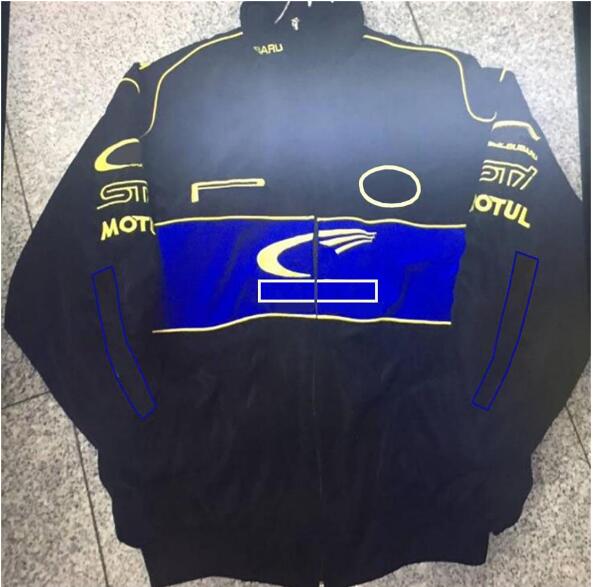 

F1 Formula One racing jacket autumn and winter full embroidered cotton clothing spot sales XDNP