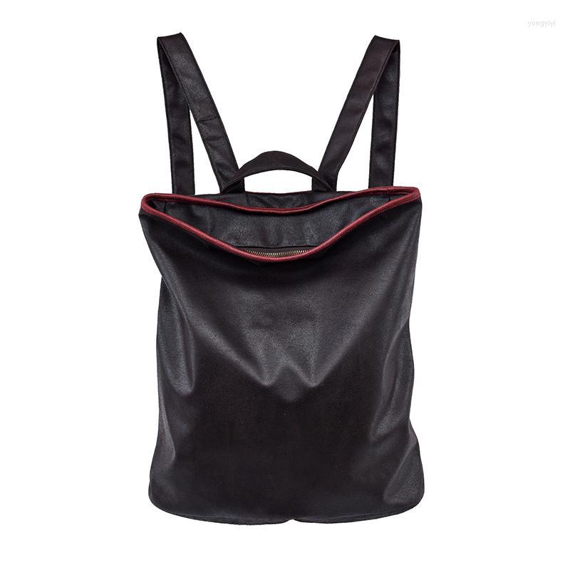 

Backpack Women Travel High Quality PU Leather School Pretty Style Girls Daypack For Teenager, Coffee