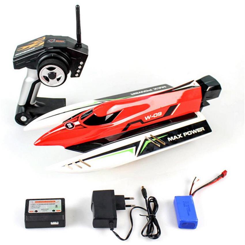 

RC Boat Wltoys WL915 2 4Ghz Machine Radio Controlled Boat Brushless Motor High Speed 45km h Racing RC Boat Toys for Kids 201204282w, Red