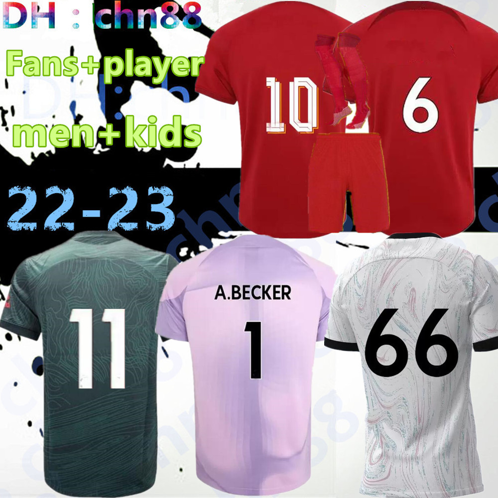 

22 23 Fans player version soccer jerseys 2022 2023 Mohamed FIRMINO Diogo KEITA Luis DIaz football shirts men kids kit uniforms Minamino Alexander Arnold DARWIN 27# 4XL, 22-23 gk kids