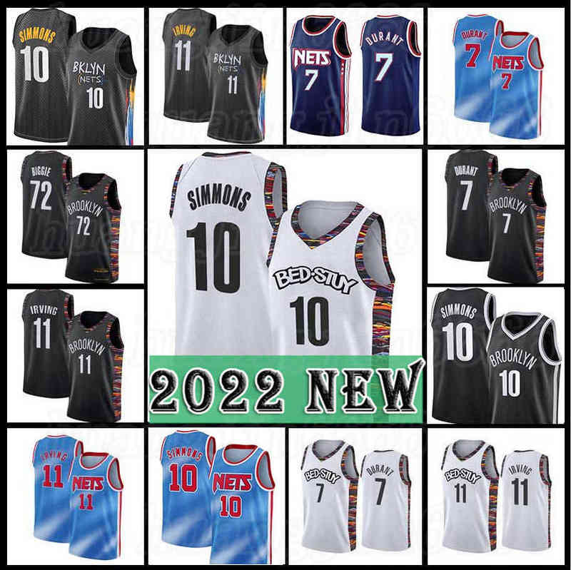 

Ben 10 Simmons Kevin 7 Durant Brooklyn''Nets''2022 New Basketball Jerseys Black 11 Irving 72 Biggie Kyrie James 13 Harden Mens Jerseys City, Men jersey