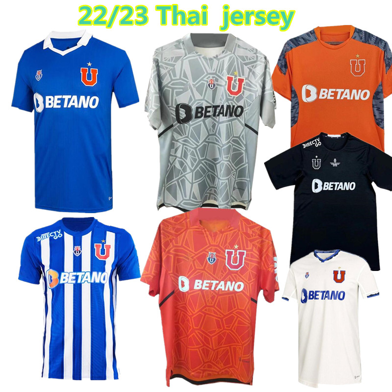 

22 23 Universidad de Chile FERNANDES Mens Soccer Jerseys VARGAS PALACIOS MOYA FERNANDEZ Home Away 3rd Goalkeeper Training Wear Football Shirt Short Adult Sleeve88, Red