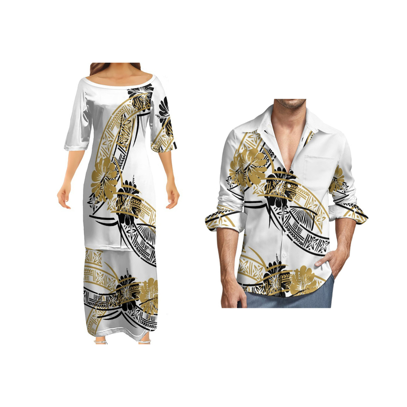 

Couples Dress Women Club Bodycon Dresses Samoan Puletasi Polynesian Set Traditional Tribal Design Dress 2 Piece Set 220706, W03rt4wqxg11-1