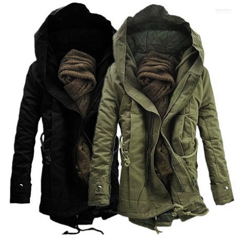 

Men's Down & Parkas Fashion Coat Winter Warm Thick And Jacket Cotton Clothing DD6MF1 Kare22, Black