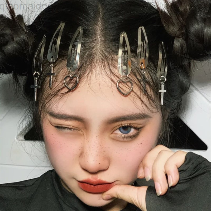 

2/1Pcs Fashion Metal Geometric Hair Clip Women Bow Pendant Hair Clips Headwear Chic Round Beret Girls Hair Accessories Gifts L220729, A1-1pcs