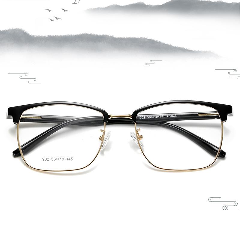 

Sunglasses Square Glasses For Woman 2022 Vintage Optical Eyeglasses Man Anti Blue Oculos Feminine Semi-Rimless Gafas De Sol GAL903
