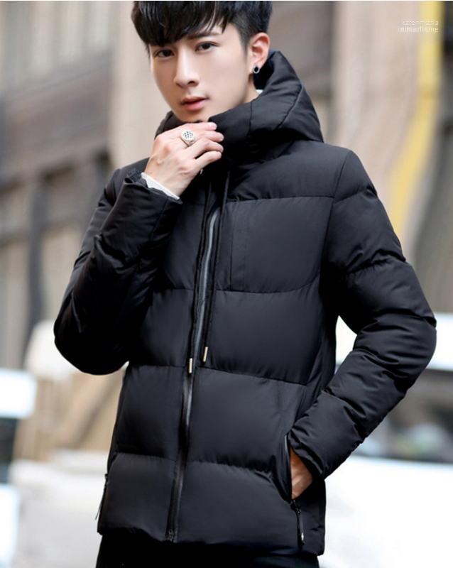 

Men's Down & Parkas 2022 Winter Jacket Warm Hooded Coat Fashion Casual Male Large Size Coats Men Clothing DD6MF1 Kare22, Black