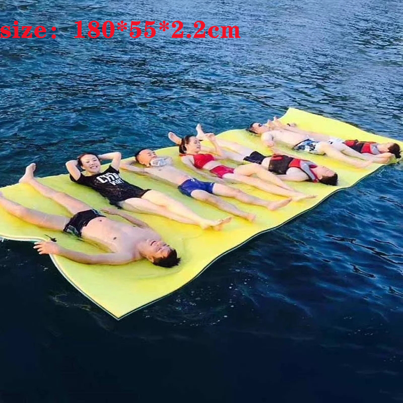 

Air inflation toy 180x55cm Floating Pad Summer New Large Outdoor Tear-Resistant XPE Foam Swimming Pool Water Blanket Float Mat Bed