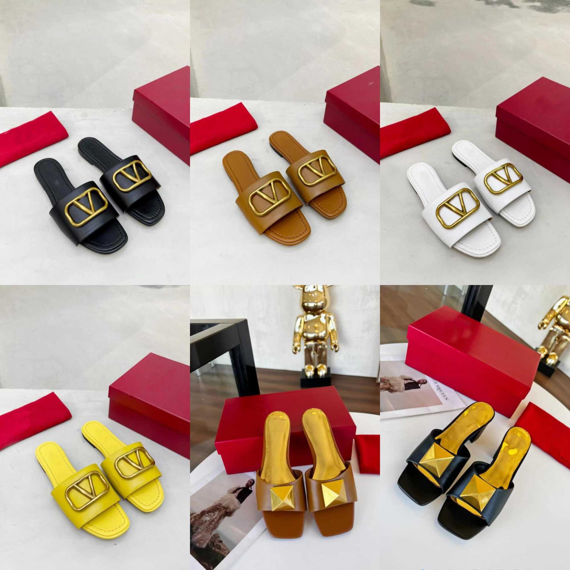 

2021 womens Slippers women slides slipper Summer Sexy Sandals mens luxurys designers real leather platform sandal Flats fashion Old flower