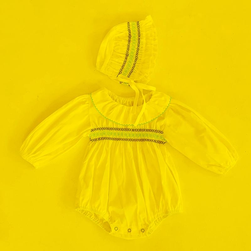 

Jumpsuits Autumn Born Girls Clothes Baby Knit Lotus Leaf Collar Rompers Hat Knitted Long Sleeve Children RompersJumpsuits, 95008 gary
