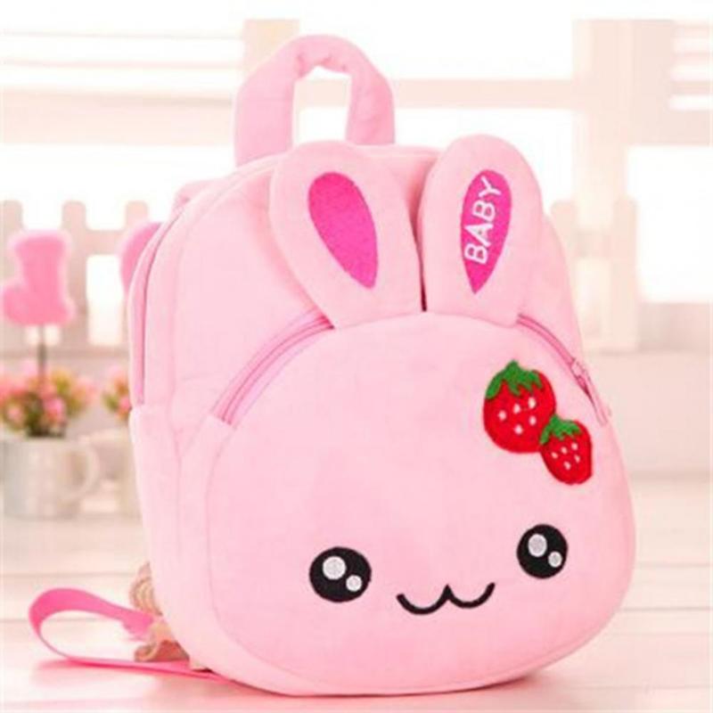 

School Bags Colorful Fashion Comfortable Cartoon Bag Plush Portable For Children