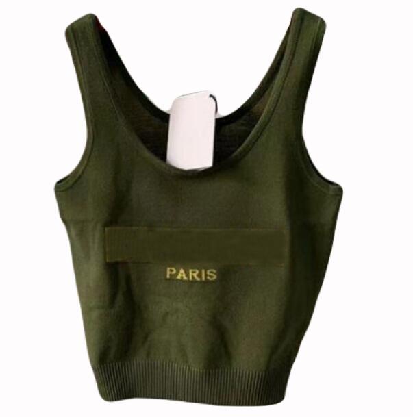 

New Women's Knits vest knitwear jacquard letter for women clothing Tops crew scoop neck sleeveless Viscose Spring summer knitting short suspender ins Tees, Pink black letter