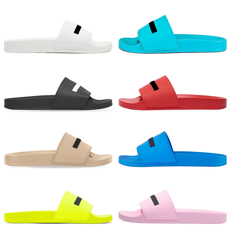 

2022 Fashion Designer Mold Pool slides Women Mens Foam Rubber Slippers White Black Blue Grey Paris Thong Flip Flops Triple s Scuffs Flat Platform Sandals Beach Shoes, B13 36-45