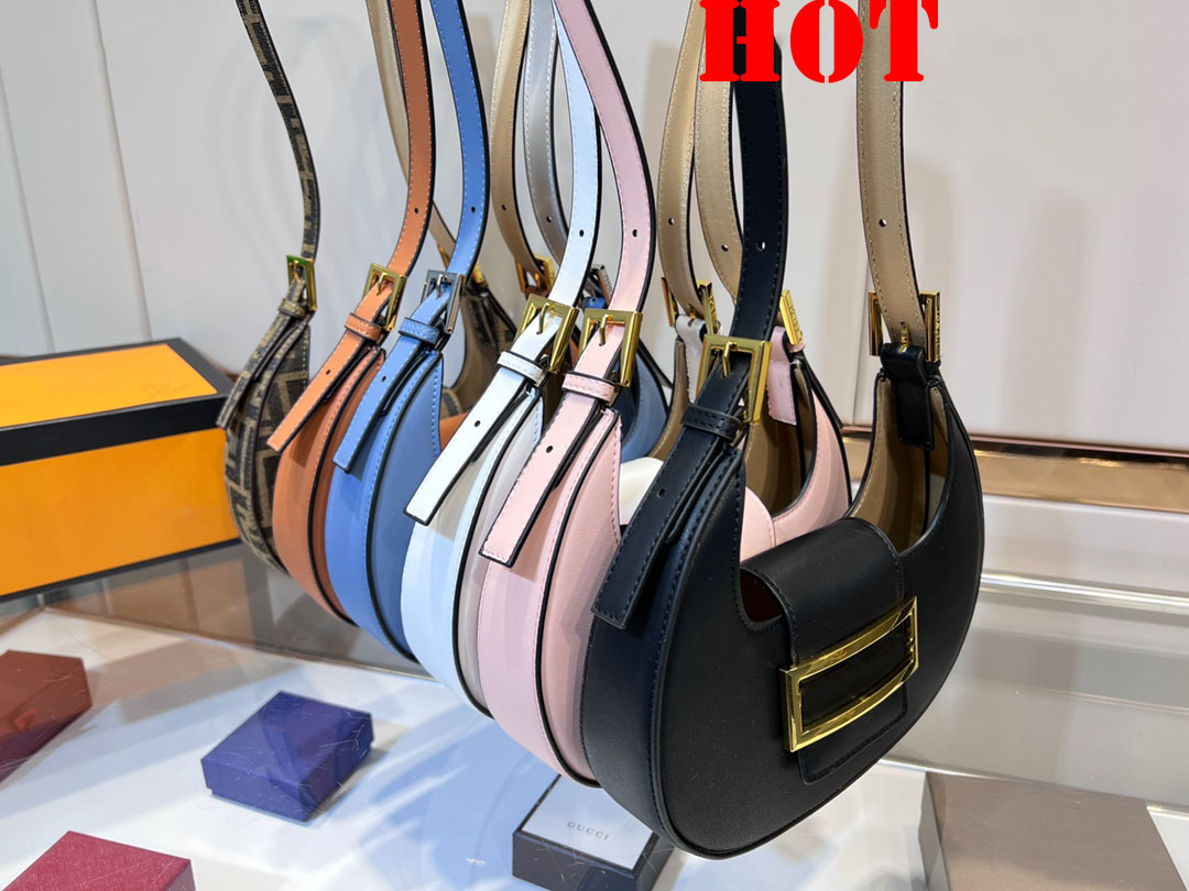 

Cookie Crescent Bag Handbags Purse Crossbody Shoulder Bags Axillary Bag Genuine Leather Small Tote Palin Wallets Removable Strap Gold Metal Fashion Letters, Customize