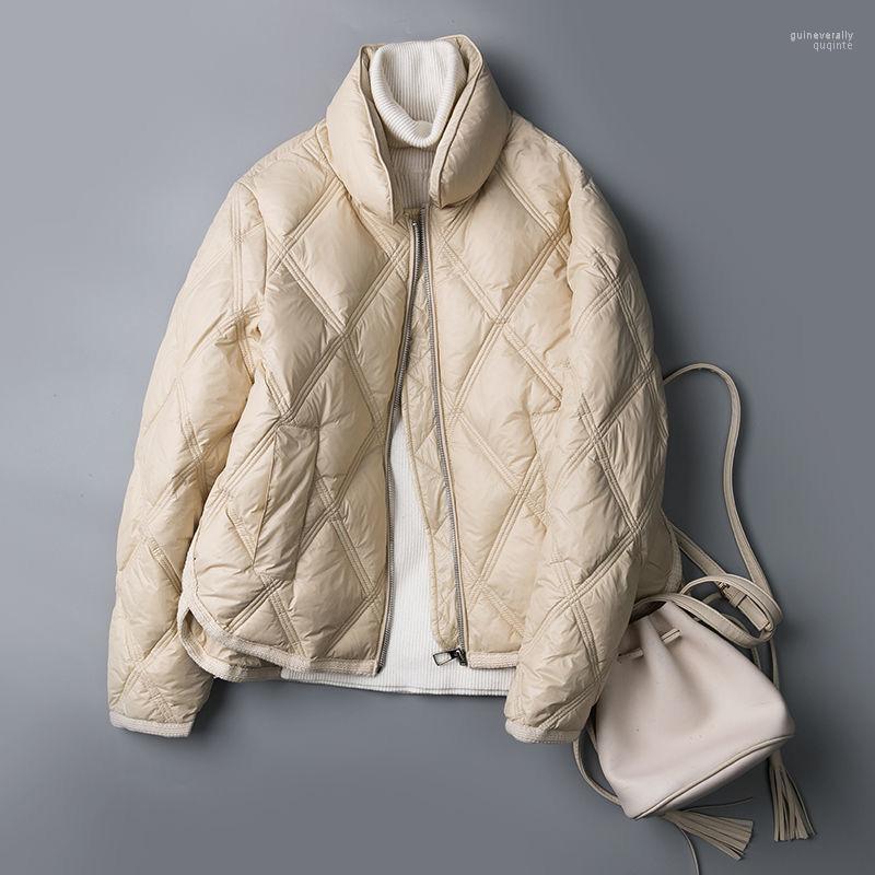 

Women's Down & Parkas 2022 Spring Women Short Thick Jacket Winter Female Cotton Padded Coats Ladies Loose Puffer Oversize Outwears Q117 Guin, Black