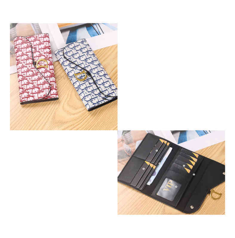 

Designer CD Bag Pu Leather Long Card Wallet On Chain Woman Mens New Di Letter Brand Zero Wallet Womens Mini Card Foreskin Clip, 1111