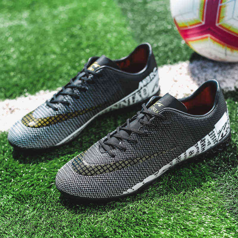 

Soccer Shoesmen Shoes Ag/fg Low Ankle Football Boots for Men Outdoor Training Sport Booties Breathable High Quality Sneakers 220331, 1314-1-white