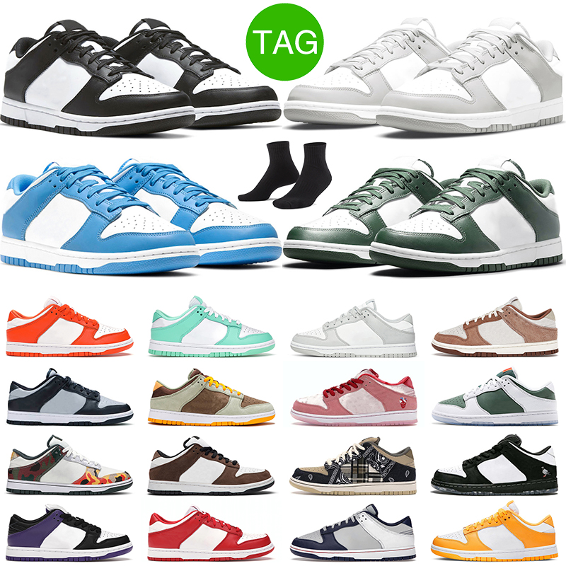 

2022 Men Women Shoes Panda Sneaker White Black Grey Fog UNC Coast Georgetown Vintage Navy Sracuse Orange mens trainer sneakers, # 7