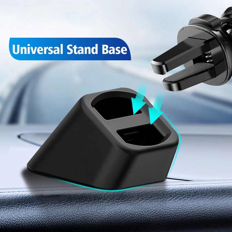 Support de téléphone de voiture Portable 17mm Base de rotule Support d'aération automatique Support de tableau de bord Base d'aspiration Support