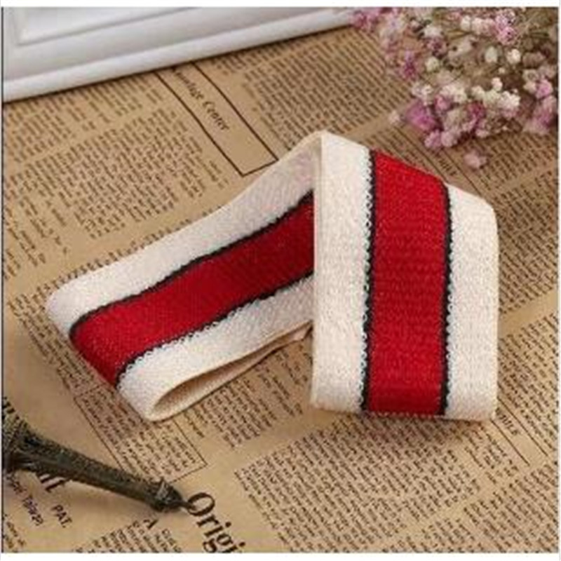 

Hair band Design Elastic Headband for Women and Men Best Quality Brand Greed Red Striped Hair bands Head Scarf Girl Headwraps