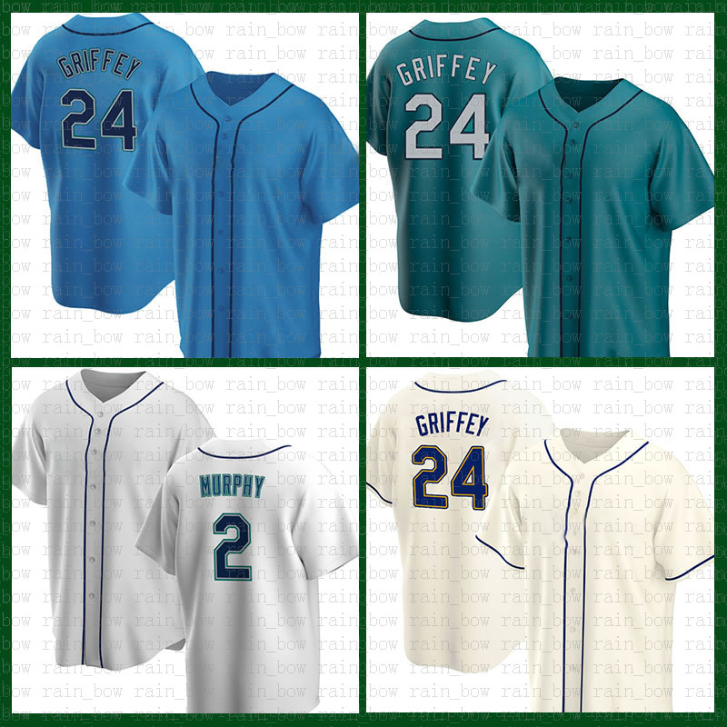 

2022 Mariners Ken Griffey Jr. Baseball Jersey Jake Fraley Tom Murphy Luis Torrens Jarred Kelenic Abraham Toro Mitch Haniger Kyle Lewis Adam Frazier J.P. Crawford France, Retro jersey(shuishou)