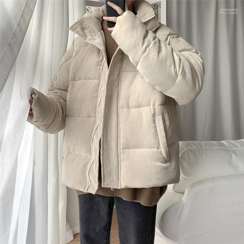 

Men's Down & Parkas Men Winter Jacket 2022 Thick Solid Color Padded Coat Parka Windbreaker Outwear Women's Guin22, Army green