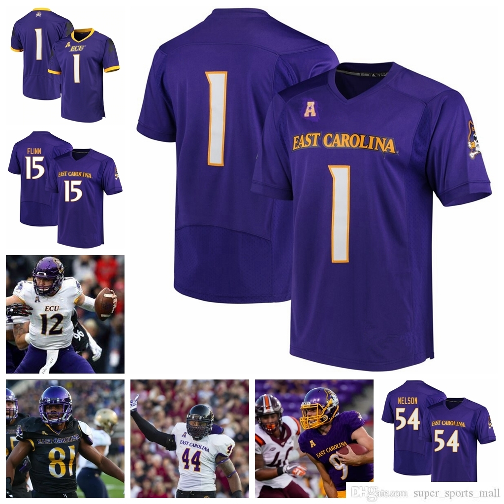 

NCAA ECU East Carolina Pirates College Football Jerseys NCAA Chris Johnson Jersey Gardner Minshew II Zay Jones Darius Pinnix Jr. Custom Stitched shirt, Youth purple