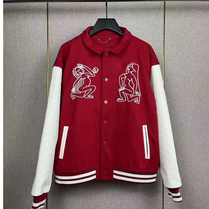 

2022 Men And Women Waterproof Jackets Windbreaker High Street Outwear Contrast Color Hooded Jacket London Luxury, Red