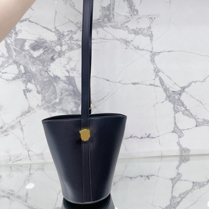 

Top Fashion Women Bucket Bag Leather High Quality Designer Handbag Luxurys Designers Bags leather Handbags Messenger Shopping Shoulder Totes Lady Wallet Purse, Black