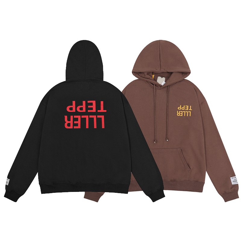 

22fw Autumn Winter USA Oversize Fucked Up Reverse Print Hoodie Skateboard Over size high street Hoody Men Women Unisex streetwear Hooded Sweatshirt Pullovers, Brown