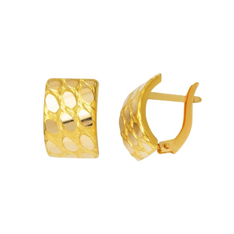 

Clip-on & Screw Back Exfoliate 22 Carat Gold Earrings
