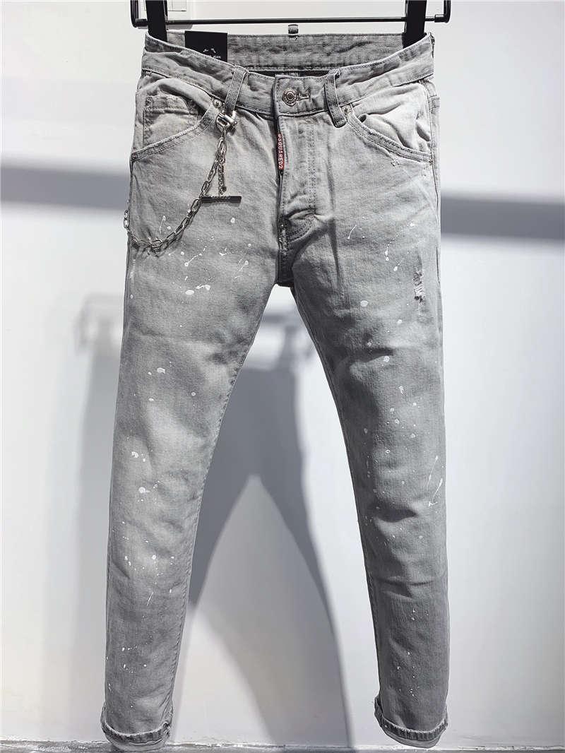 

SS20 New Arrival Top Quality Brand Designer Men Denim Cool Guy Jeans Embroidery Pants Fashion Holes Trousers Italy nrB DSQUAREDs DSQ2s DSQs, 9633