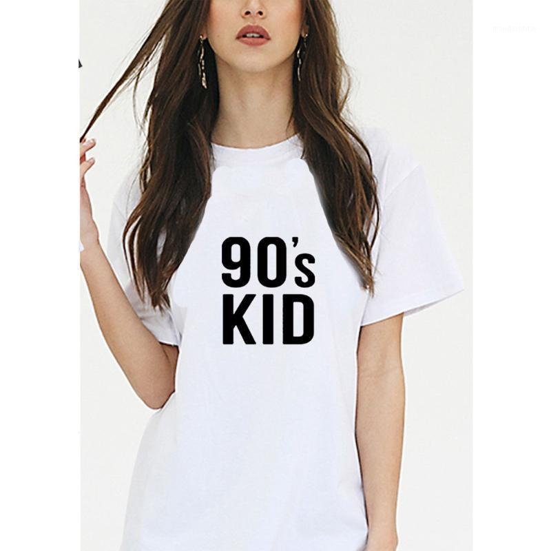 

Women' T-Shirt 90' Printed Funny T Shirt Women O-neck Short Sleeve Cotton Tee Femme Casual Loose Ladies Tops Black White Gray Dropshippi