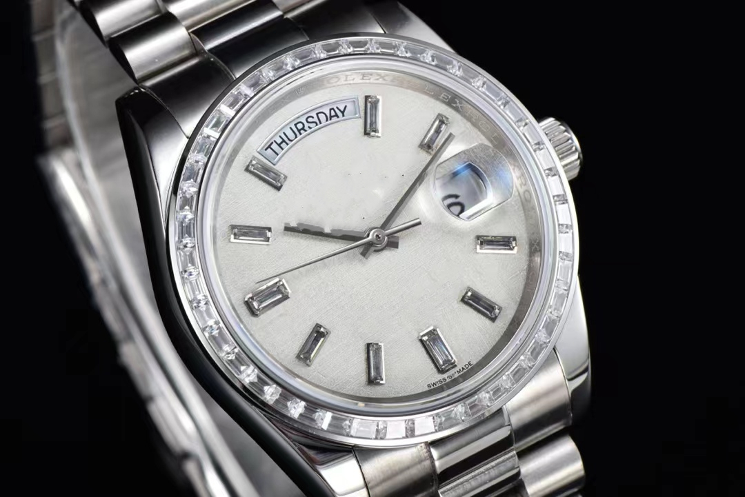 Montres de créateurs de diamant Datejust Montre pour hommes de luxe 36 mm Semaines Mouvement mécanique automatique Vert Lumineux Étanche Véritabl